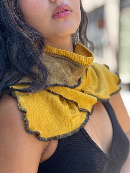Goldenrod & Dijon Sweater Neck Scarf
