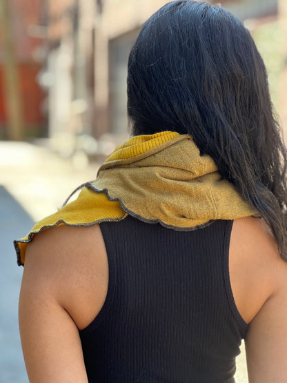 Goldenrod & Dijon Sweater Neck Scarf