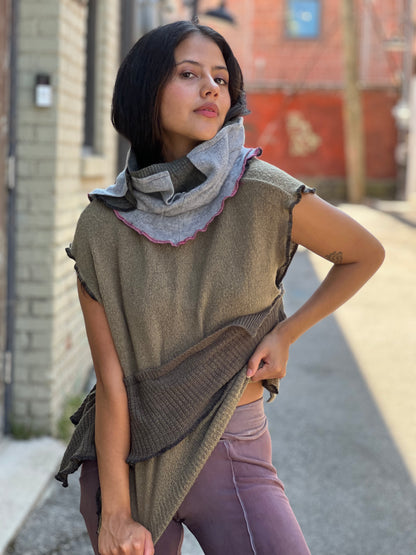 Forest Layered Sweater Top