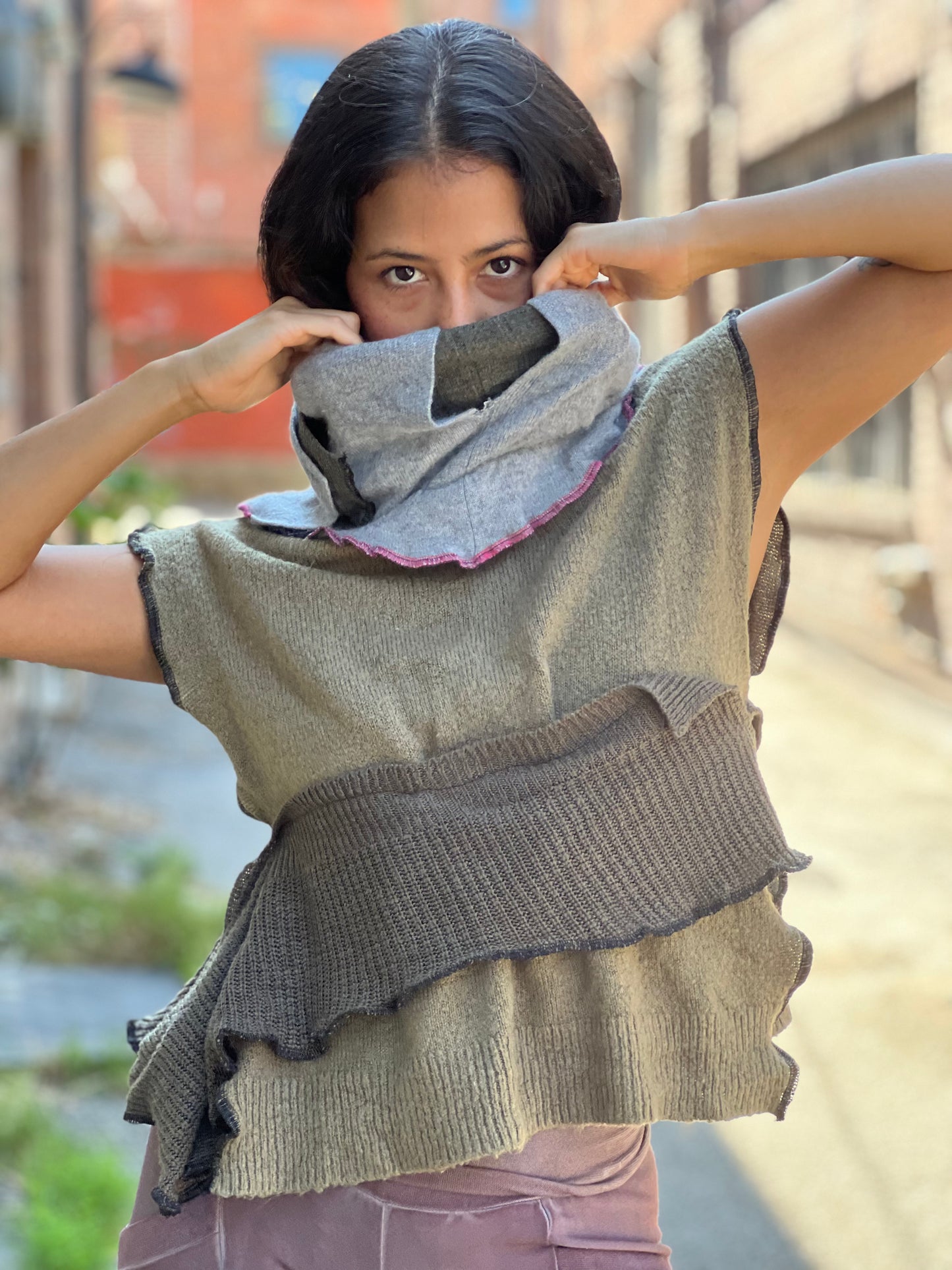 Forest Layered Sweater Top