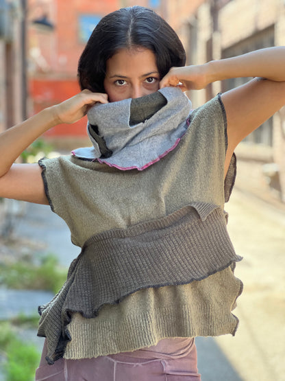 Forest Layered Sweater Top
