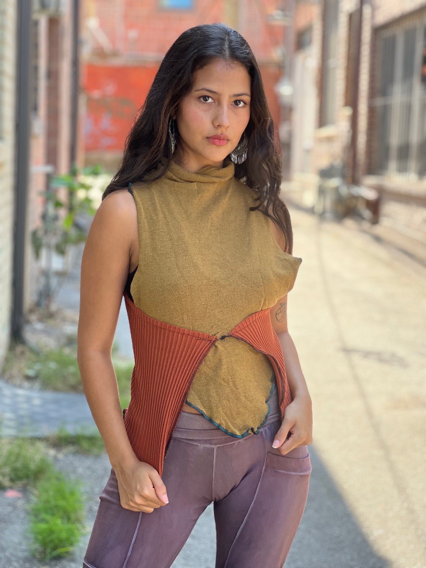 Dijon Spice Sweater Shrug Top