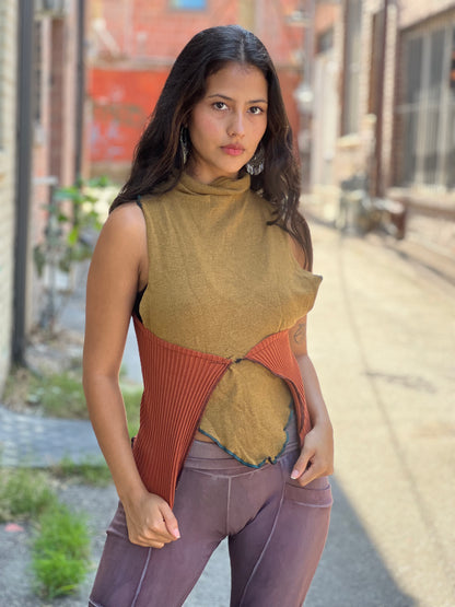 Dijon Spice Sweater Shrug Top