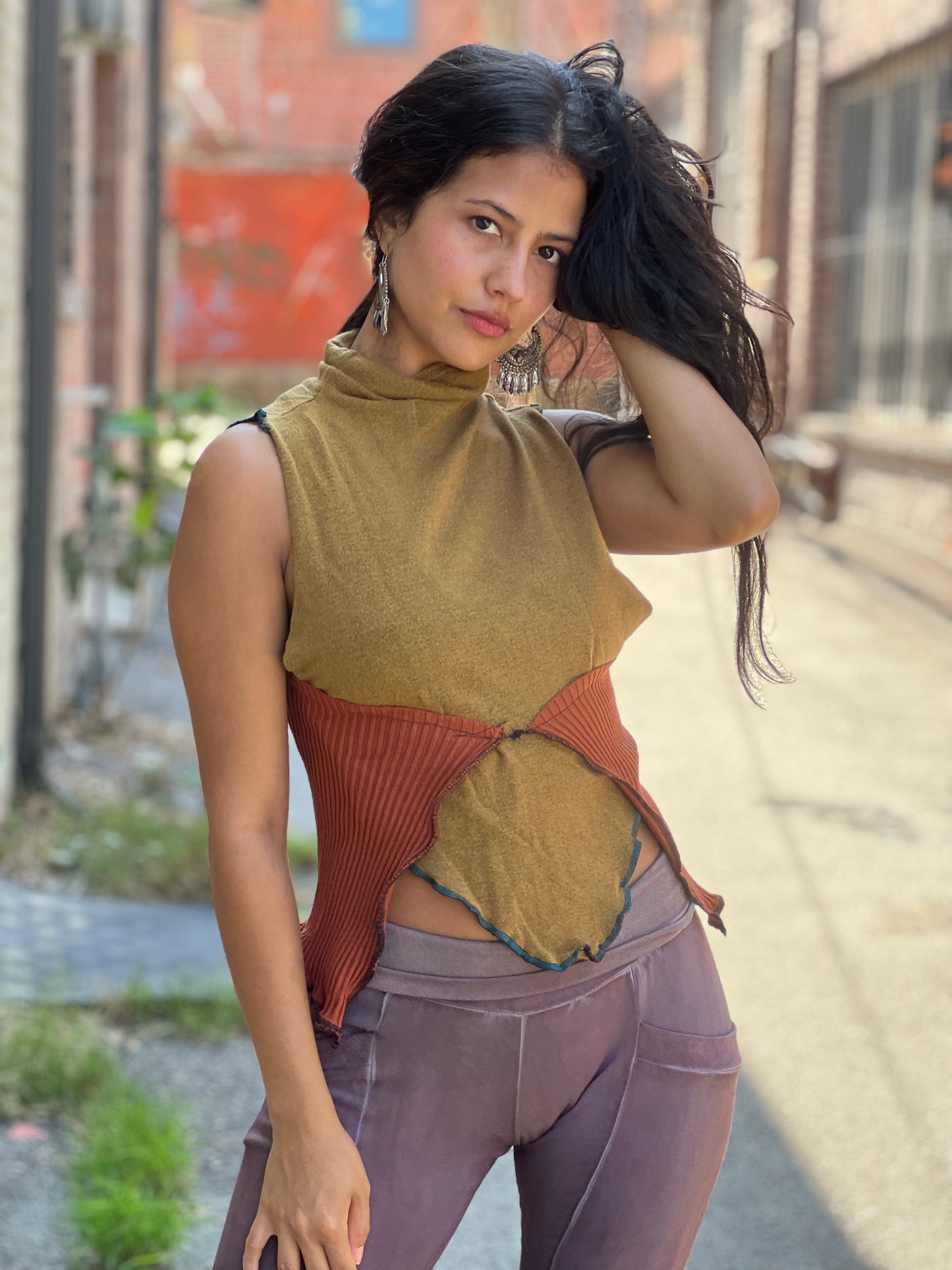 Dijon Spice Sweater Shrug Top