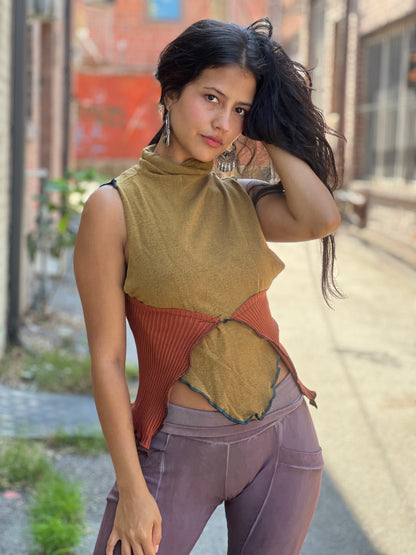 Dijon Spice Sweater Shrug Top