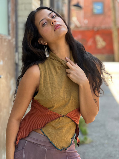 Dijon Spice Sweater Shrug Top