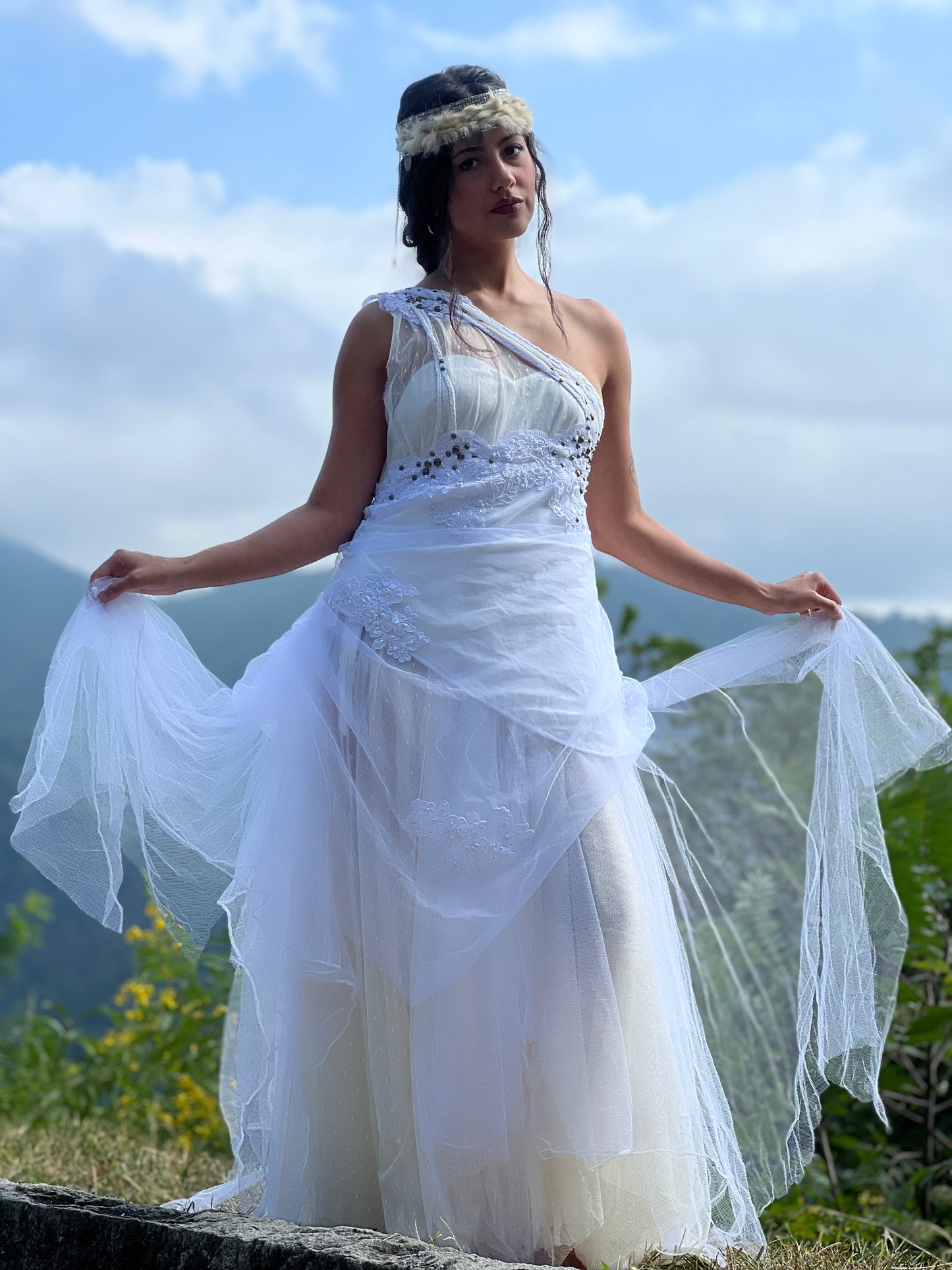 Petals and Dew Ritual Gown