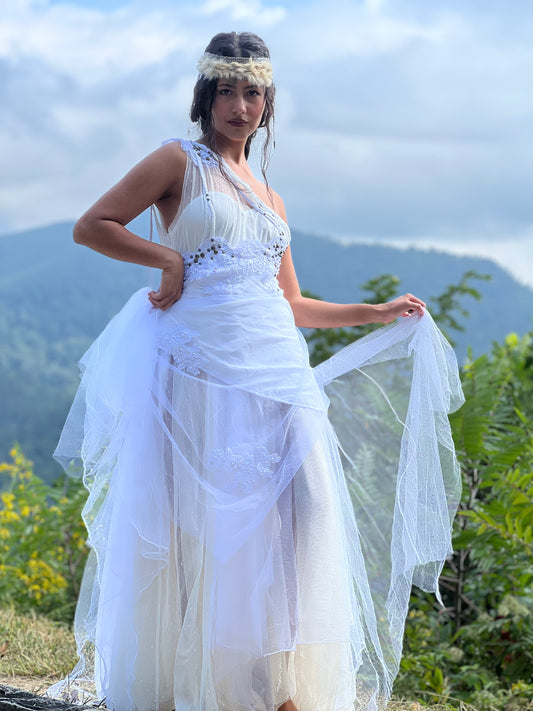 Petals and Dew Ritual Gown