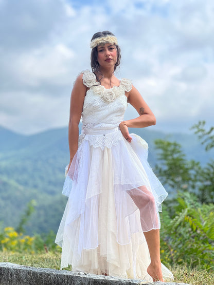 Fairy of Rose and Lace Ritual Gown