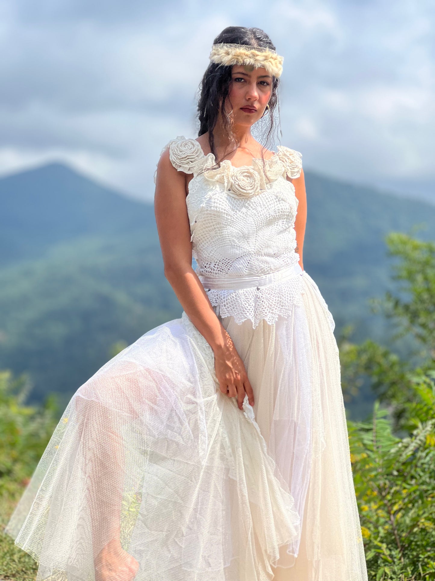 Fairy of Rose and Lace Ritual Gown
