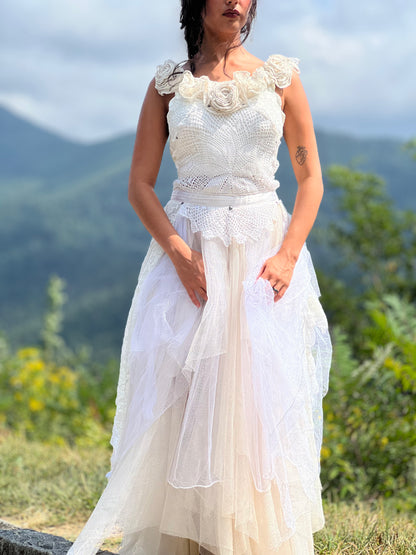 Fairy of Rose and Lace Ritual Gown