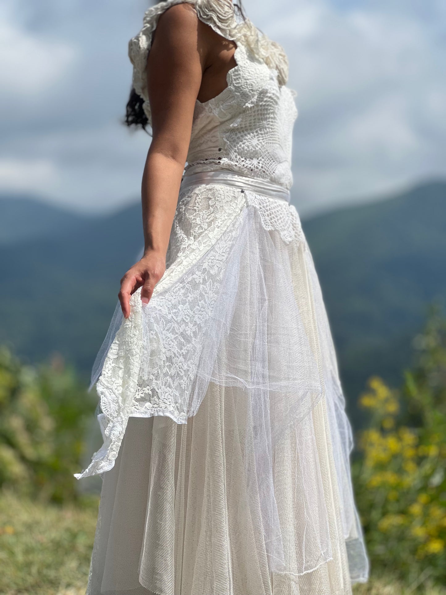 Fairy of Rose and Lace Ritual Gown