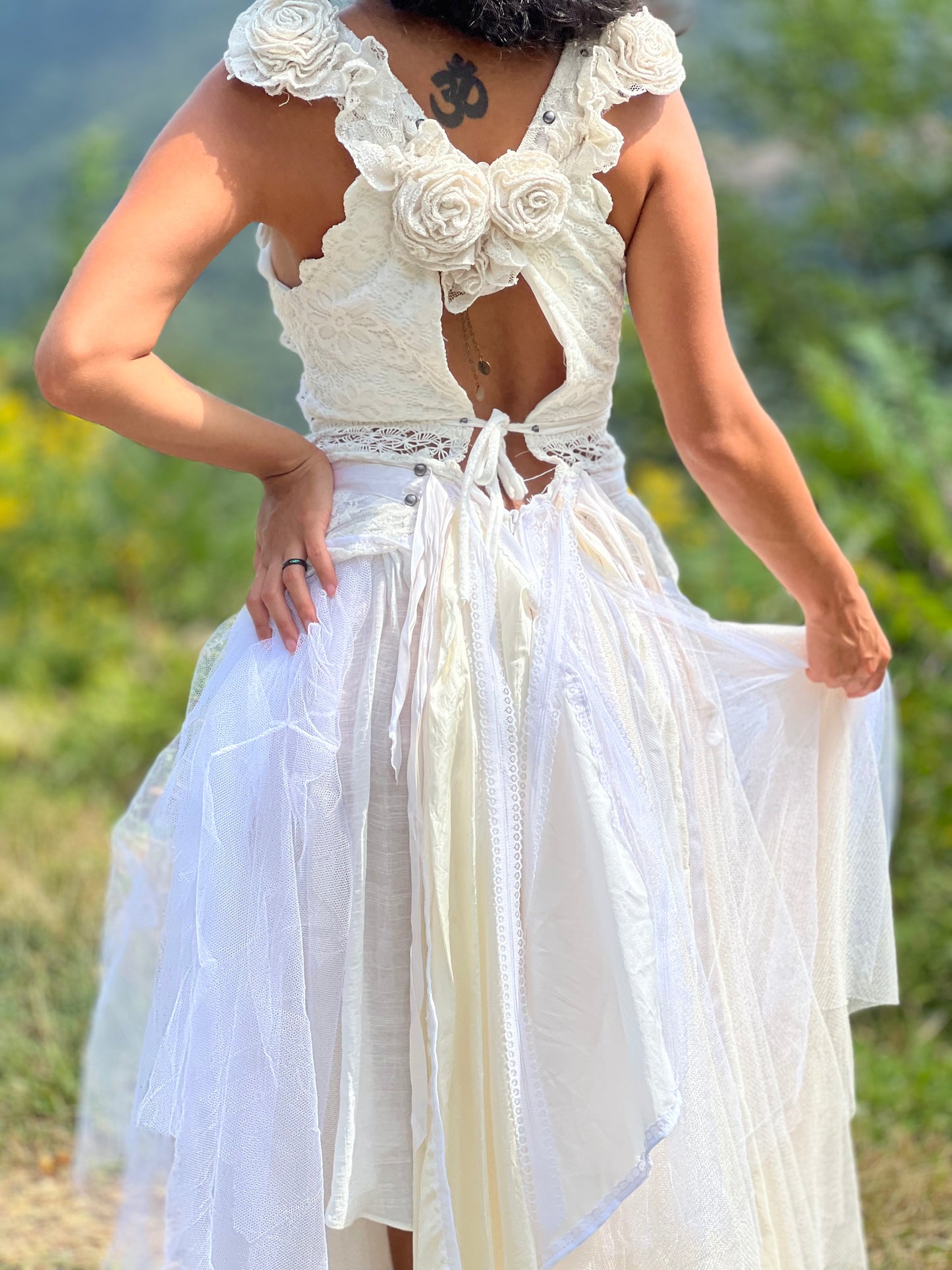Fairy of Rose and Lace Ritual Gown