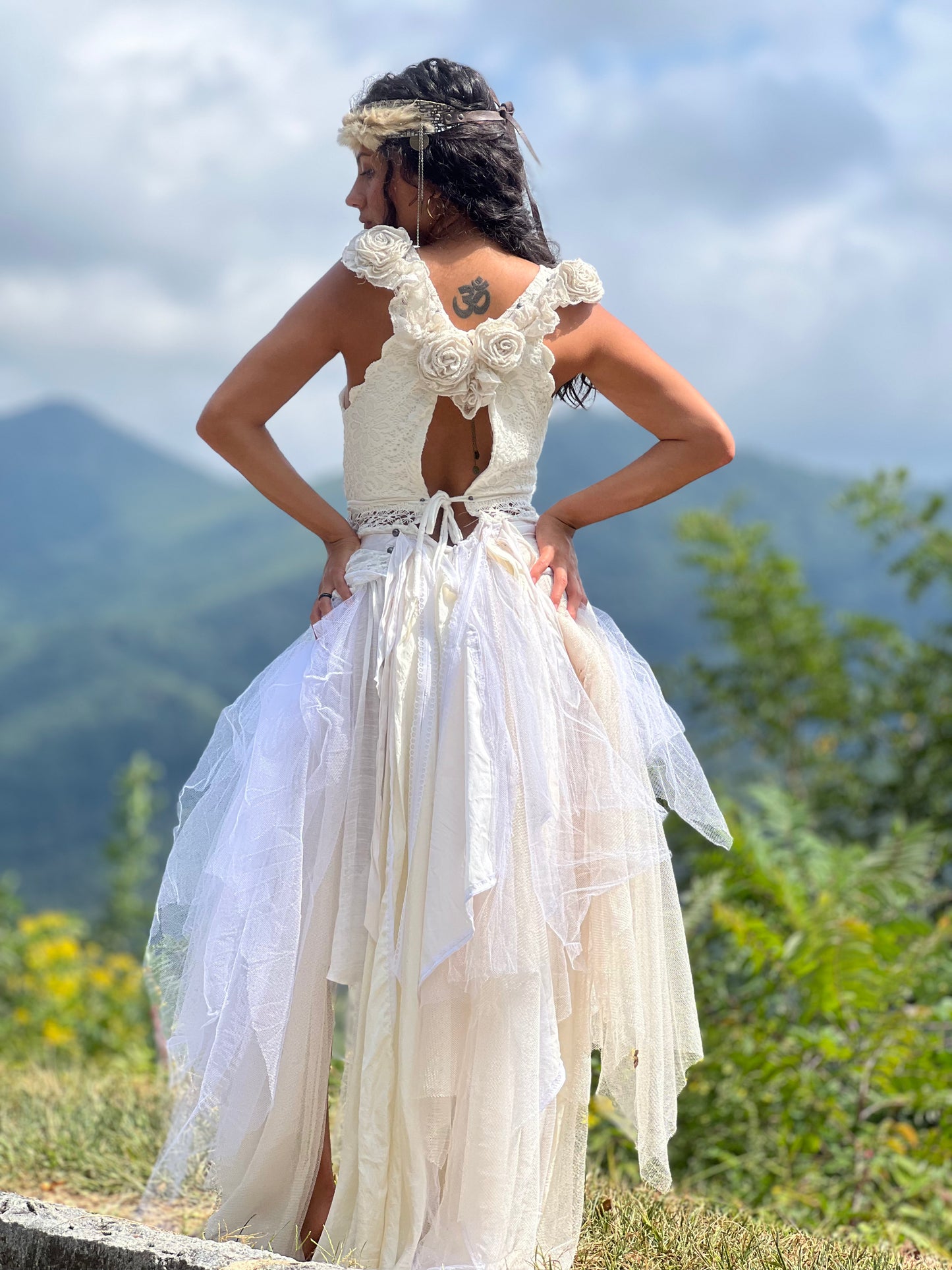 Fairy of Rose and Lace Ritual Gown