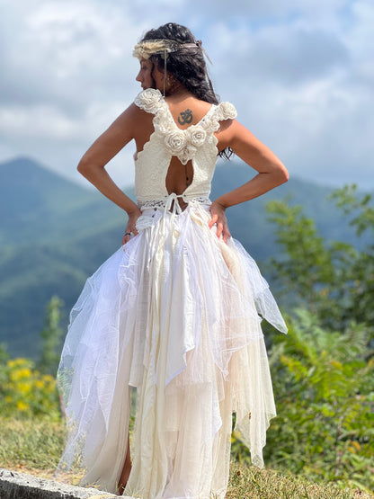 Fairy of Rose and Lace Ritual Gown