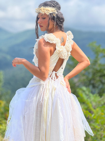 Fairy of Rose and Lace Ritual Gown