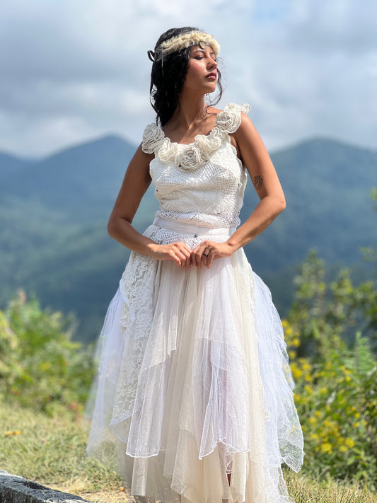 Fairy of Rose and Lace Ritual Gown