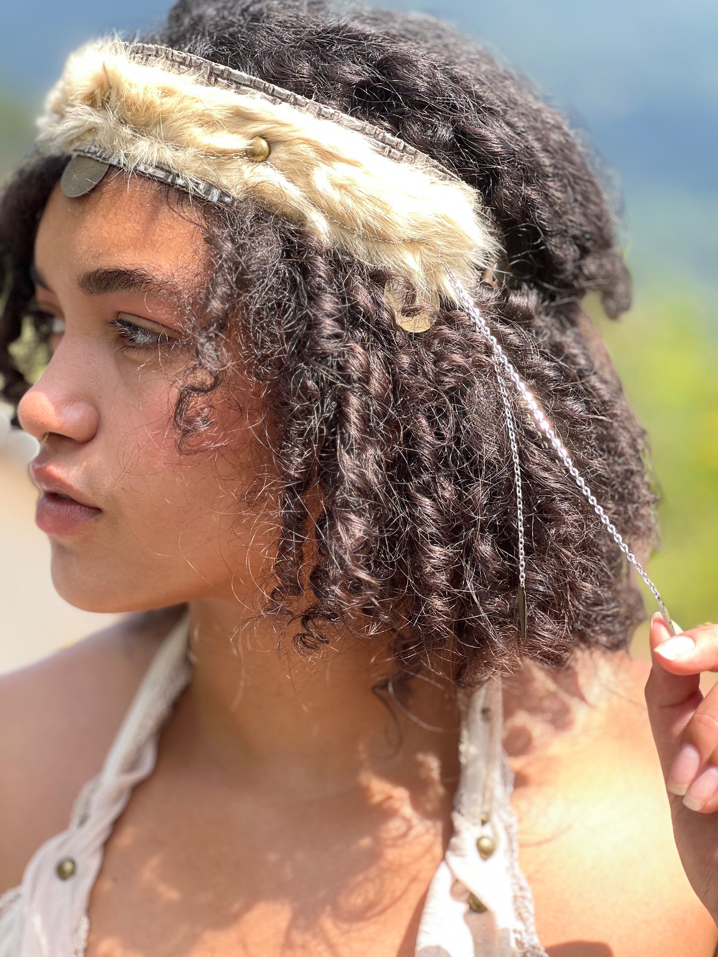 The Wild Heir Fur Crown Headpiece