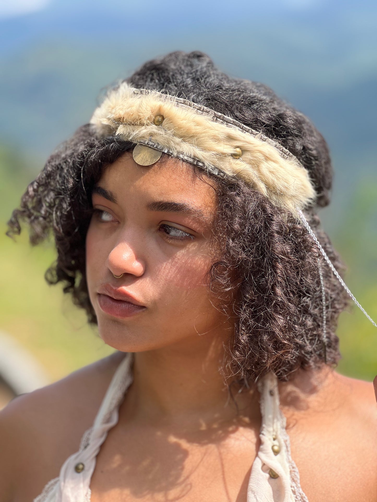 The Wild Heir Fur Crown Headpiece
