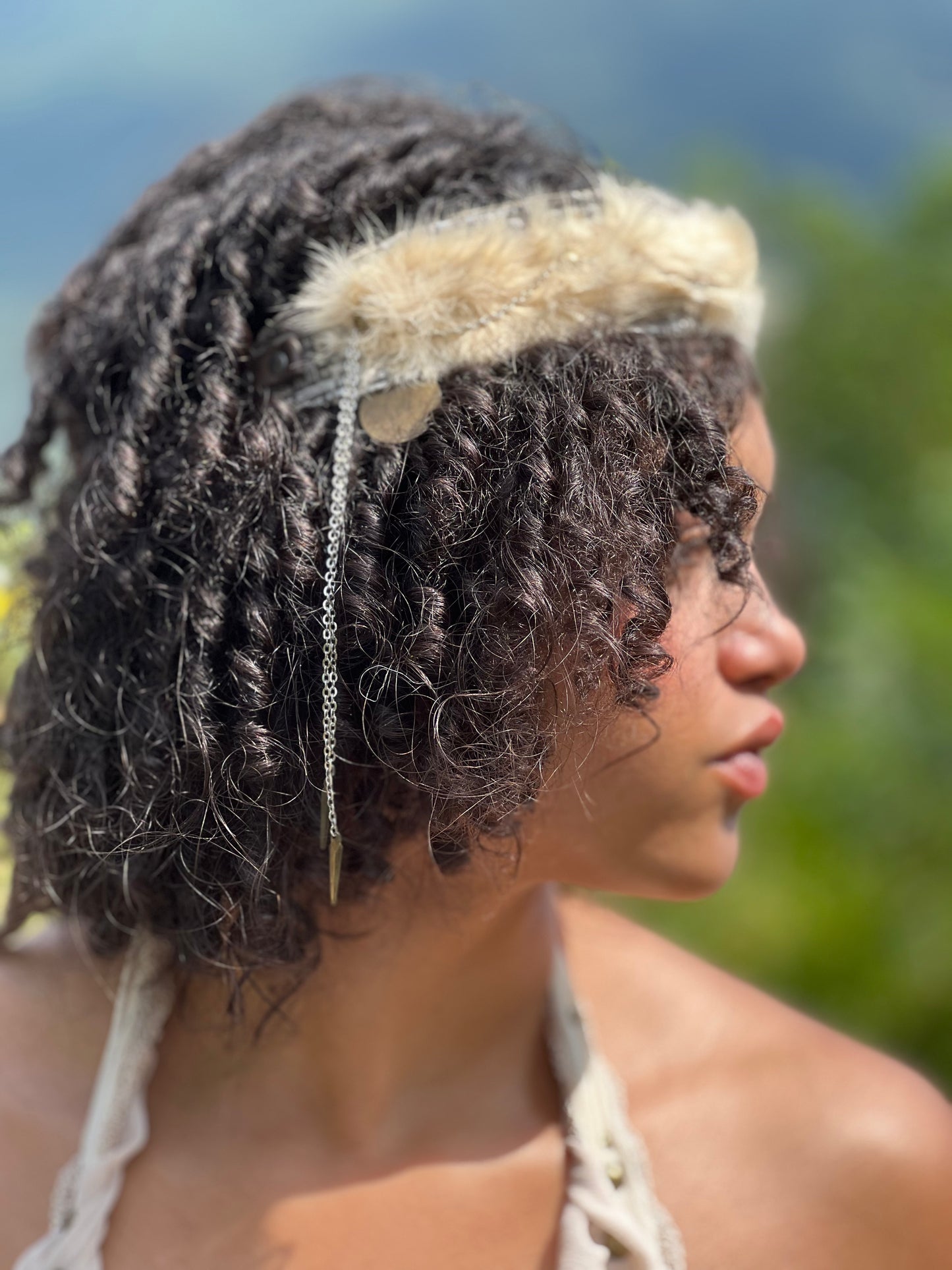 The Wild Heir Fur Crown Headpiece