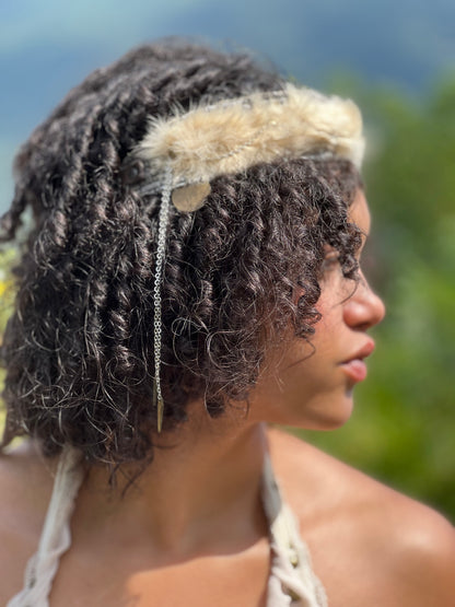 The Wild Heir Fur Crown Headpiece