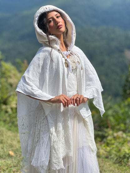White Willow Hooded Cloak