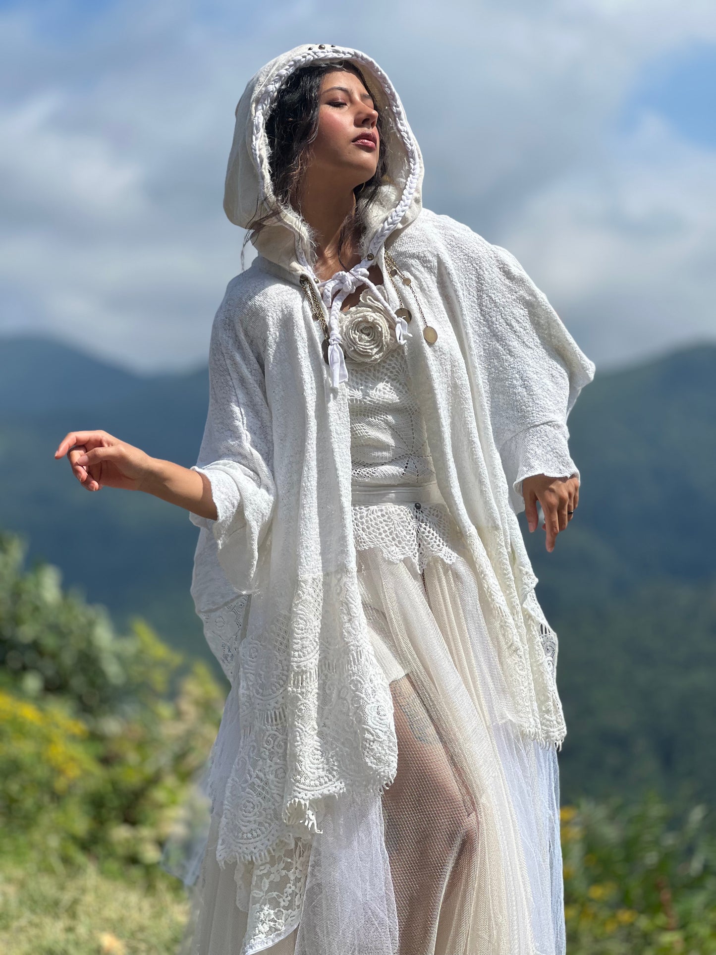 White Willow Hooded Cloak