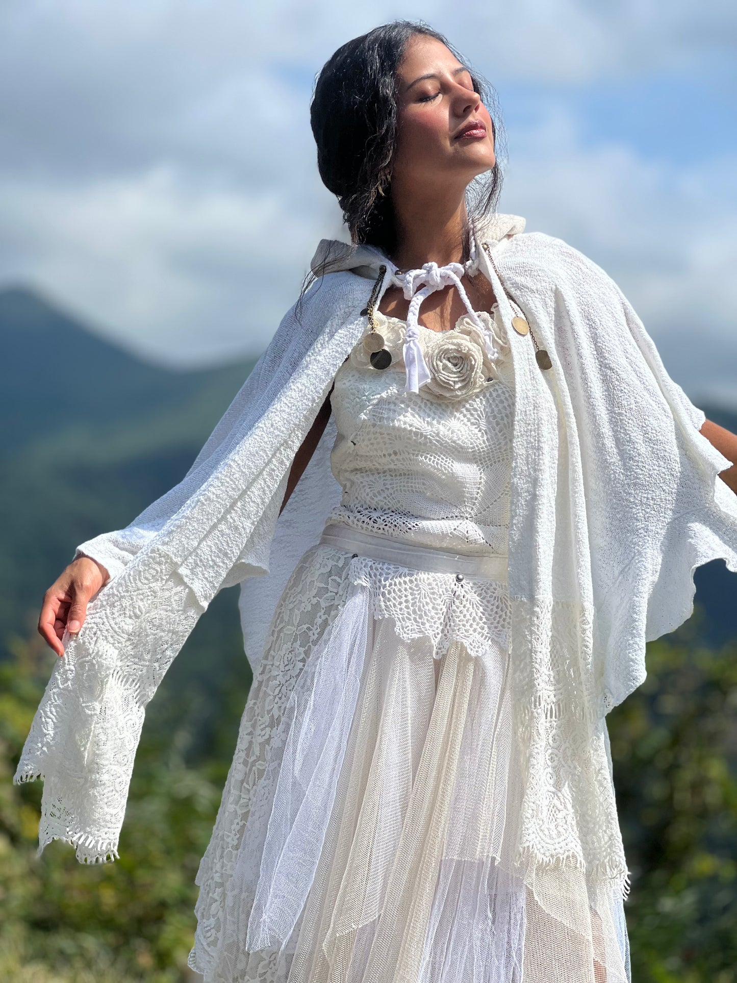 White Willow Hooded Cloak