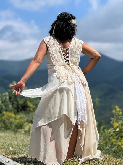 Lace Folk Ritual Gown