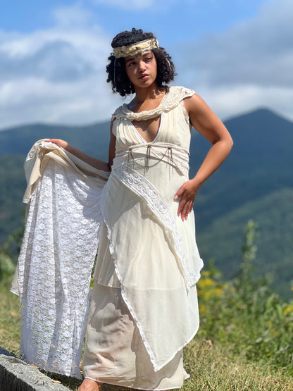 Lace Folk Ritual Gown