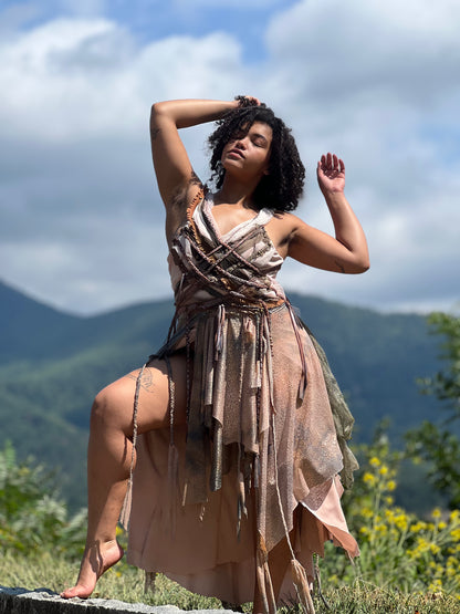 Braided & Tattered Faerie Dress