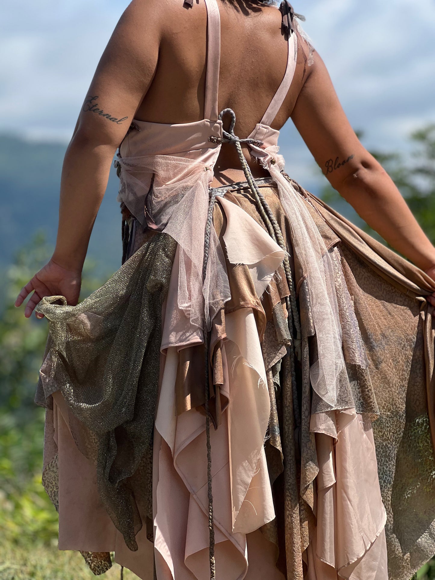 Braided & Tattered Faerie Dress