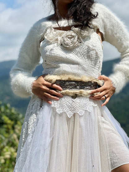 Huntress Fur & Leather Cincher Belt
