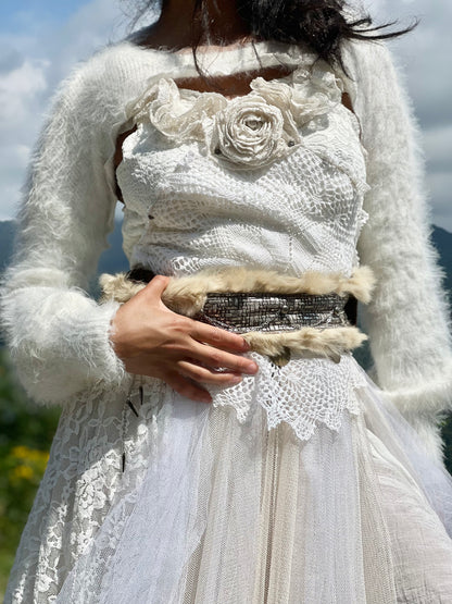 Huntress Fur & Leather Cincher Belt