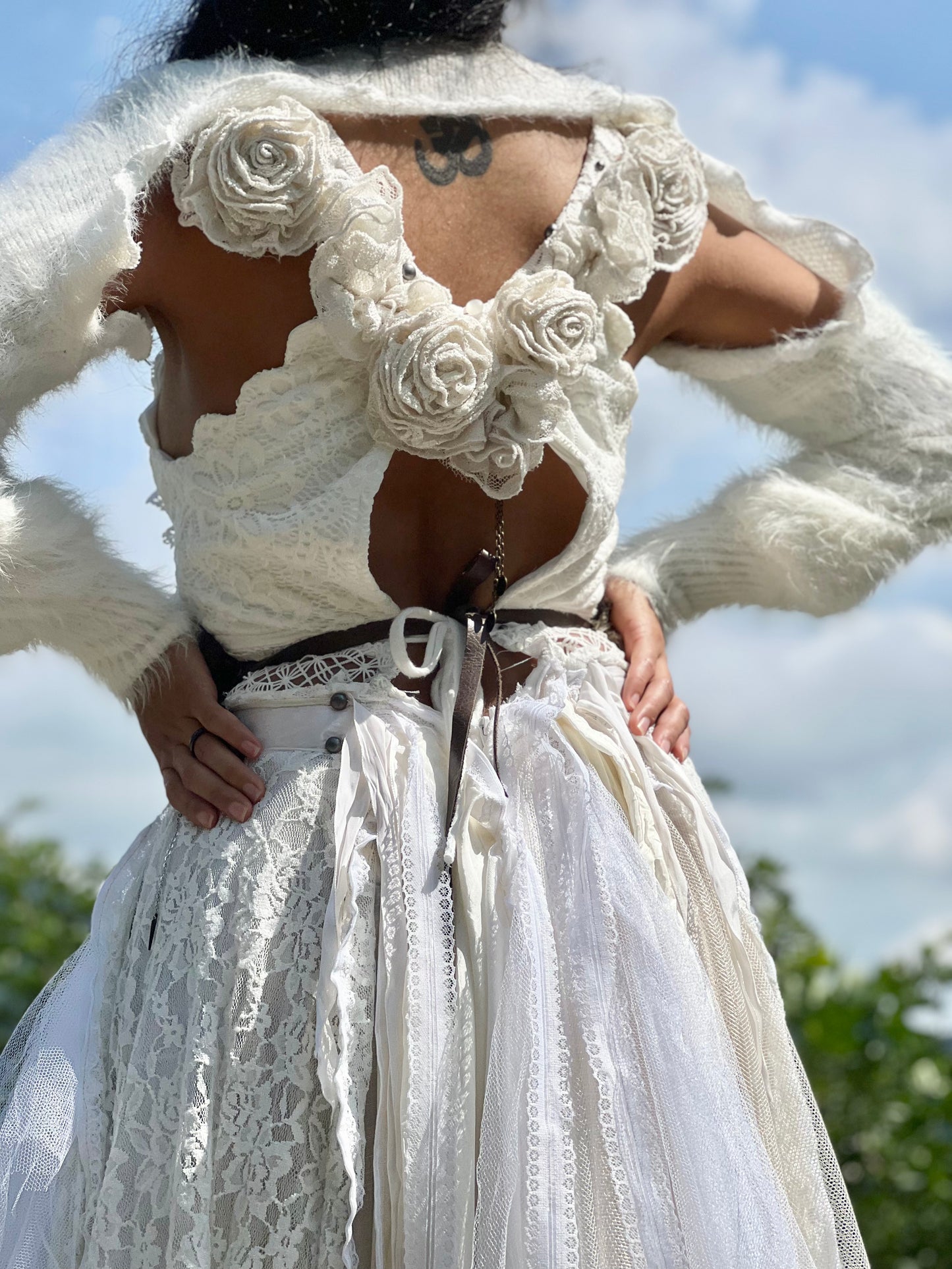 Huntress Fur & Leather Cincher Belt
