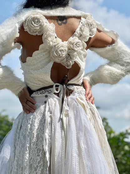 Huntress Fur & Leather Cincher Belt