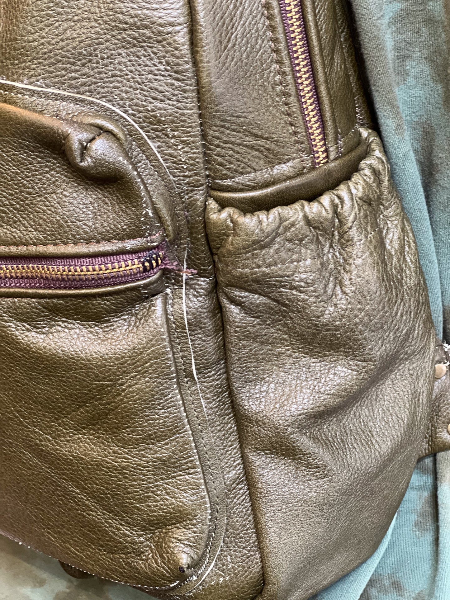 Jade Leather Luxury Backpack