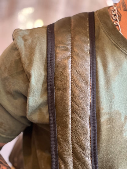 Jade Leather Backpack