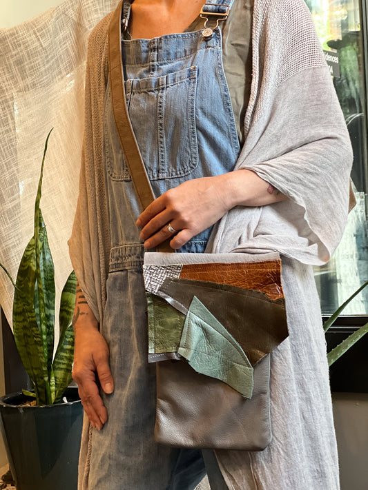 Patchwork Crossbody Messenger Bag