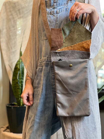 Patchwork Crossbody Messenger Bag
