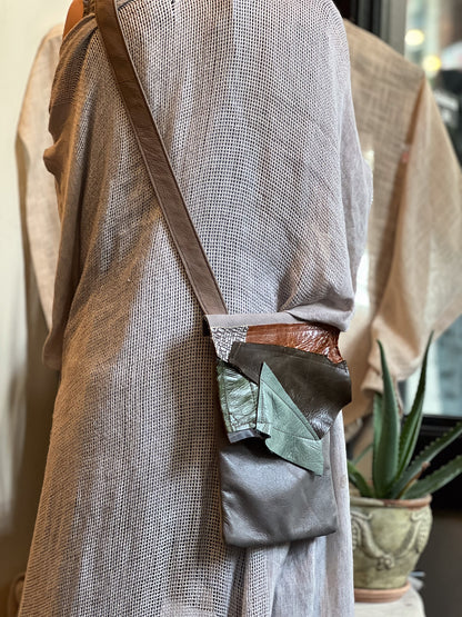 Patchwork Crossbody Messenger Bag
