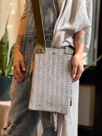Jade Patchwork Leather Crossbody Bag