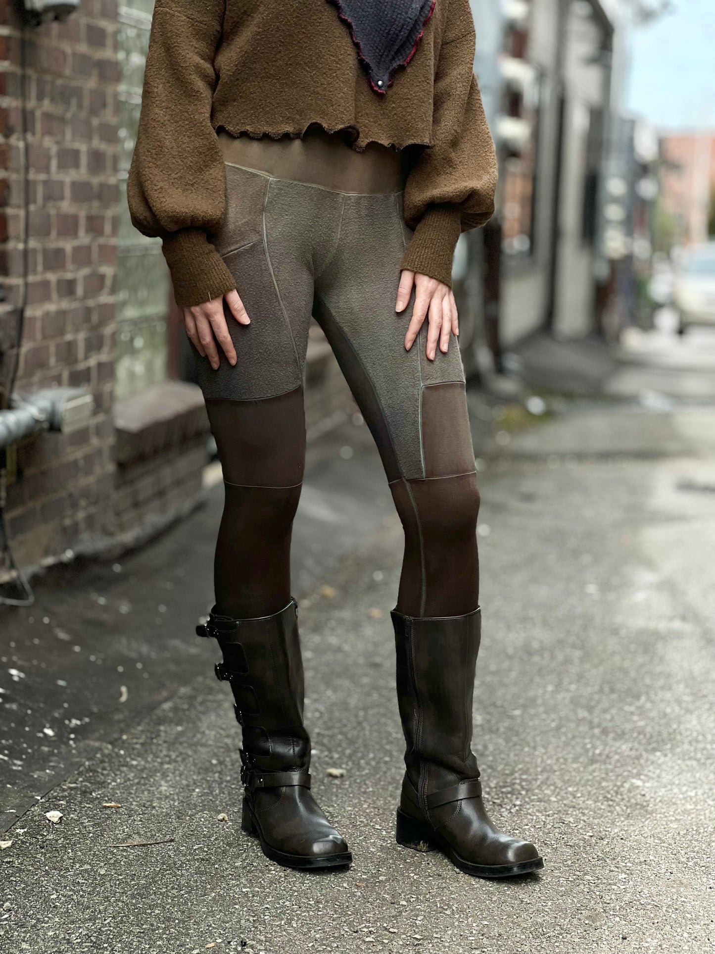 Forest Floor Crossfox Leggings (bamboo fleece)