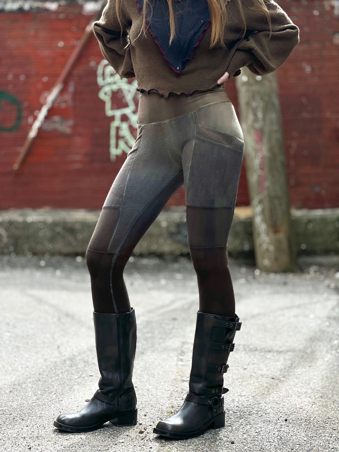 Forest Floor Crossfox Leggings (bamboo fleece)