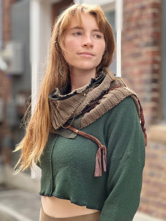 Fae Leaf Ritual Sweater