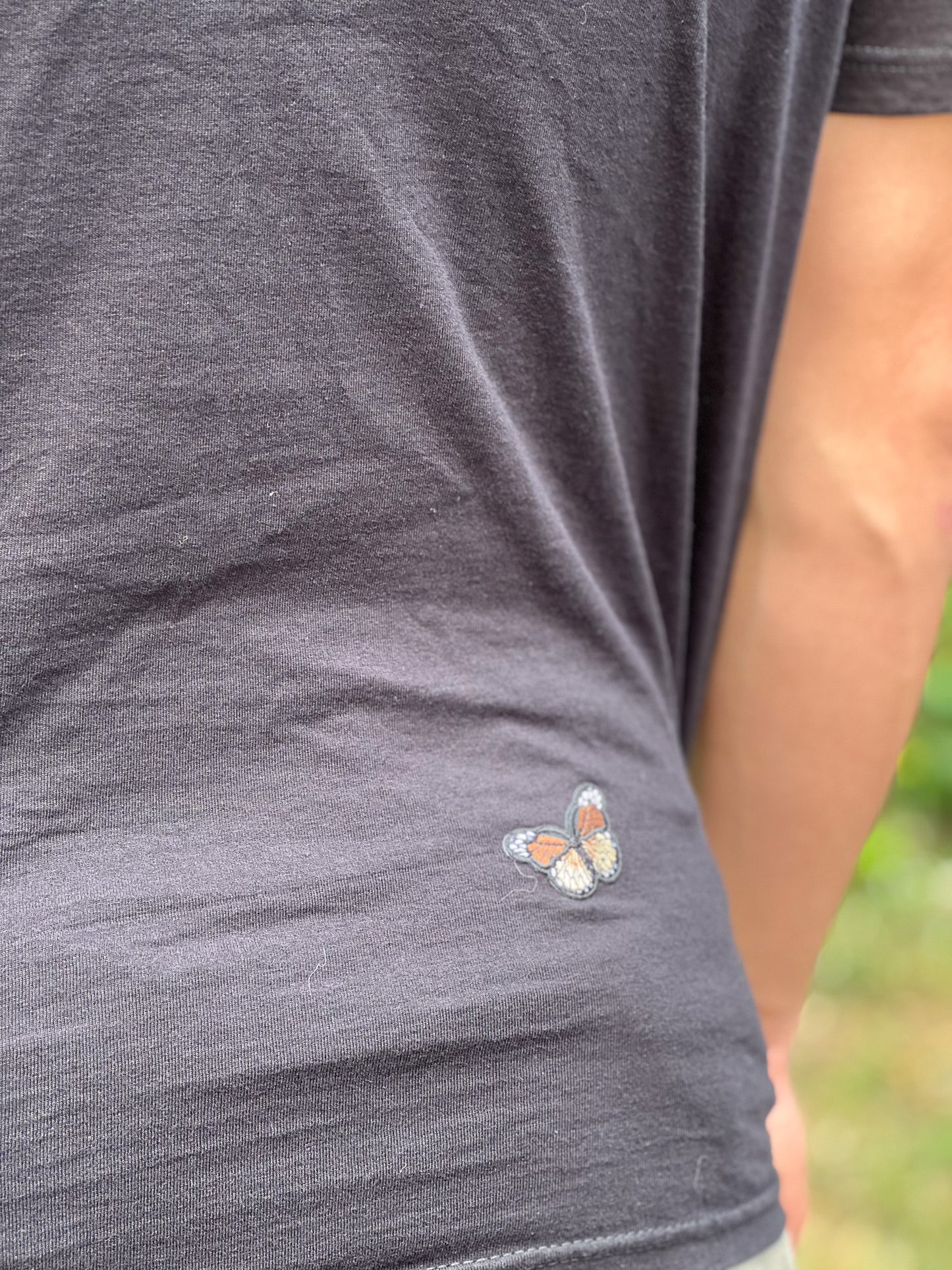 LO - Original T-Shirt Black w/ Orange Butterfly