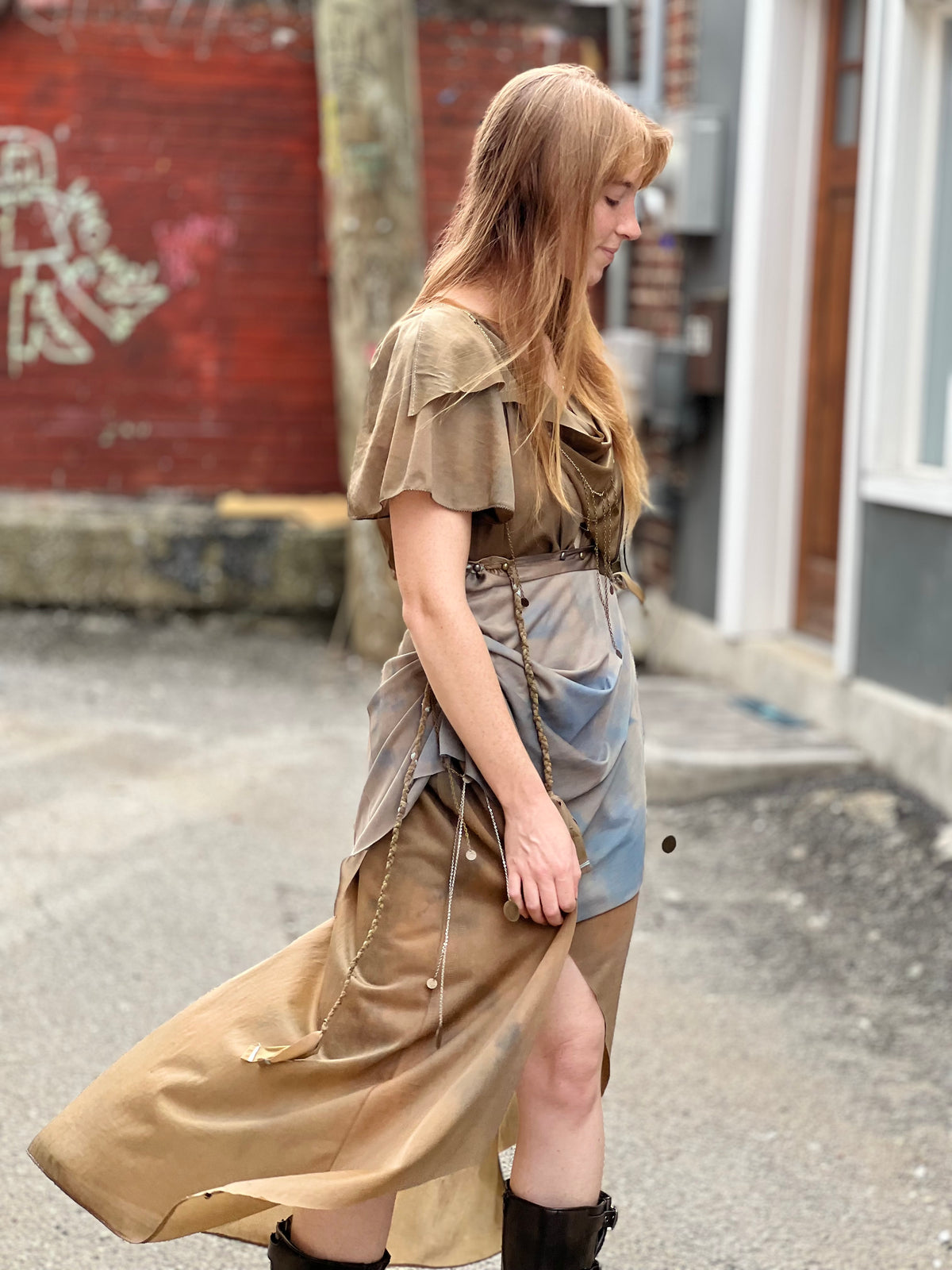 Copper and Stone Faerie Gown