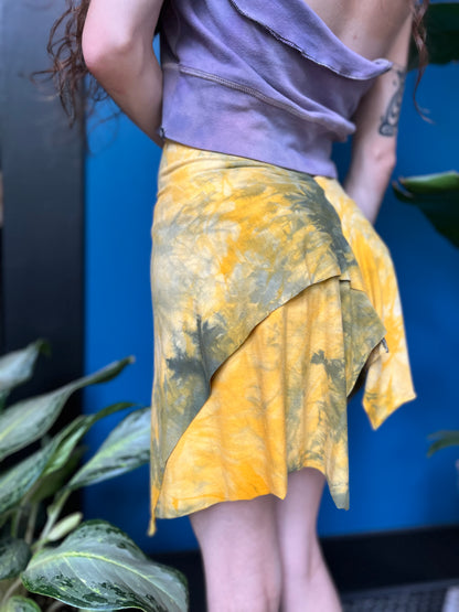 Lemon and Sage Mini Athena Skirt