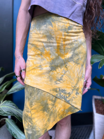 Lemon and Sage Mini Athena Skirt