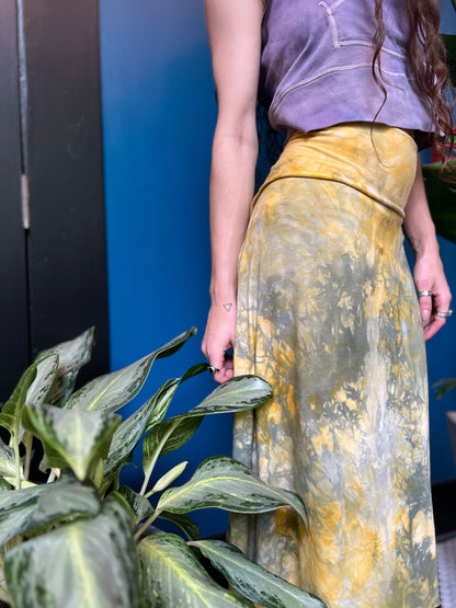 Lemon and Sage Maxi Athena Skirt